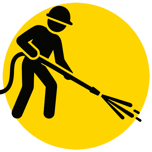 hydro blasting icon 512 round yellow hydro blasting icon 512 round yellow