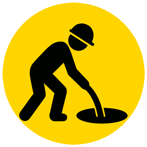 sewercleaning icon 512 round yellow sewercleaning icon 512 round yellow